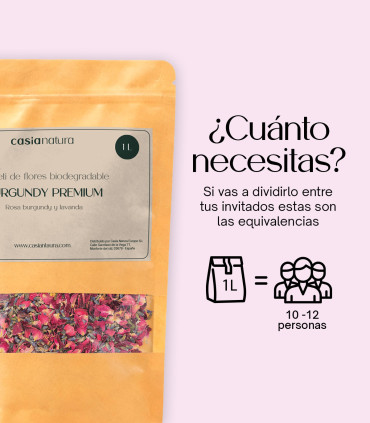 Burgundy Premium Biodegradable Confetti | Dried Flower Petals