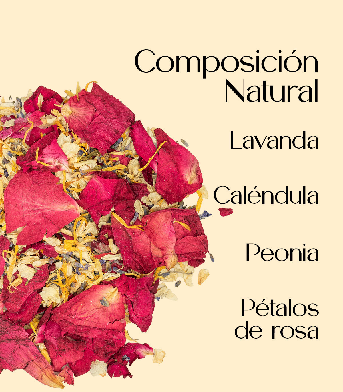 Royal - Confeti biodegradable de pétalos secos | 1L