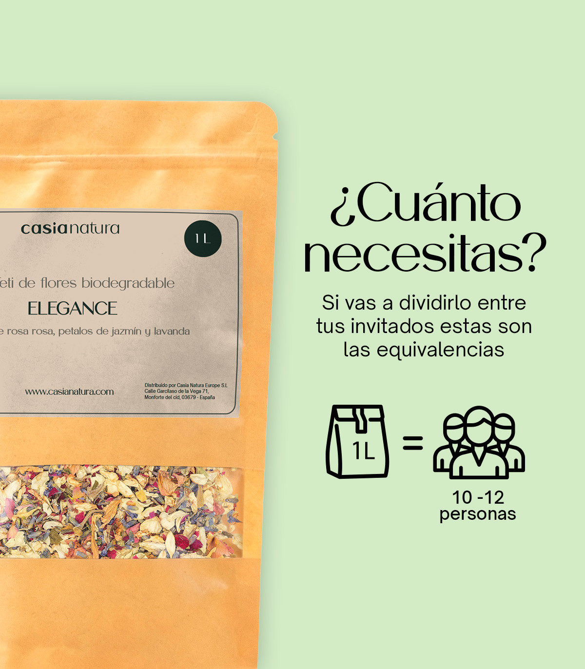 Elegance - Biodegradable confetti of dried petals