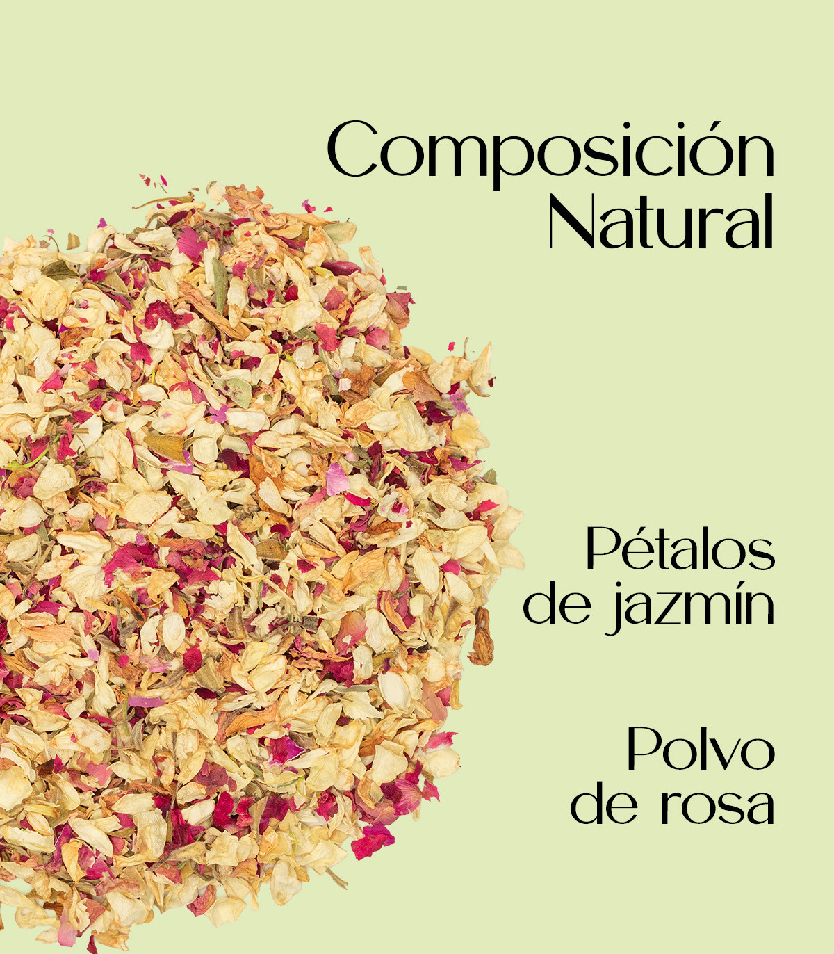 Jasmine - Confeti biodegradable de pétalos secos | 1L