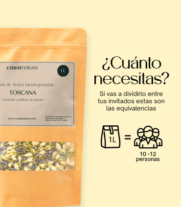 Toscana - Confeti biodegradable de pétalos secos