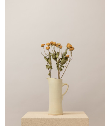 Natural white dried spray roses