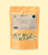 Toscana confeti biodegradable sobre fondo natural