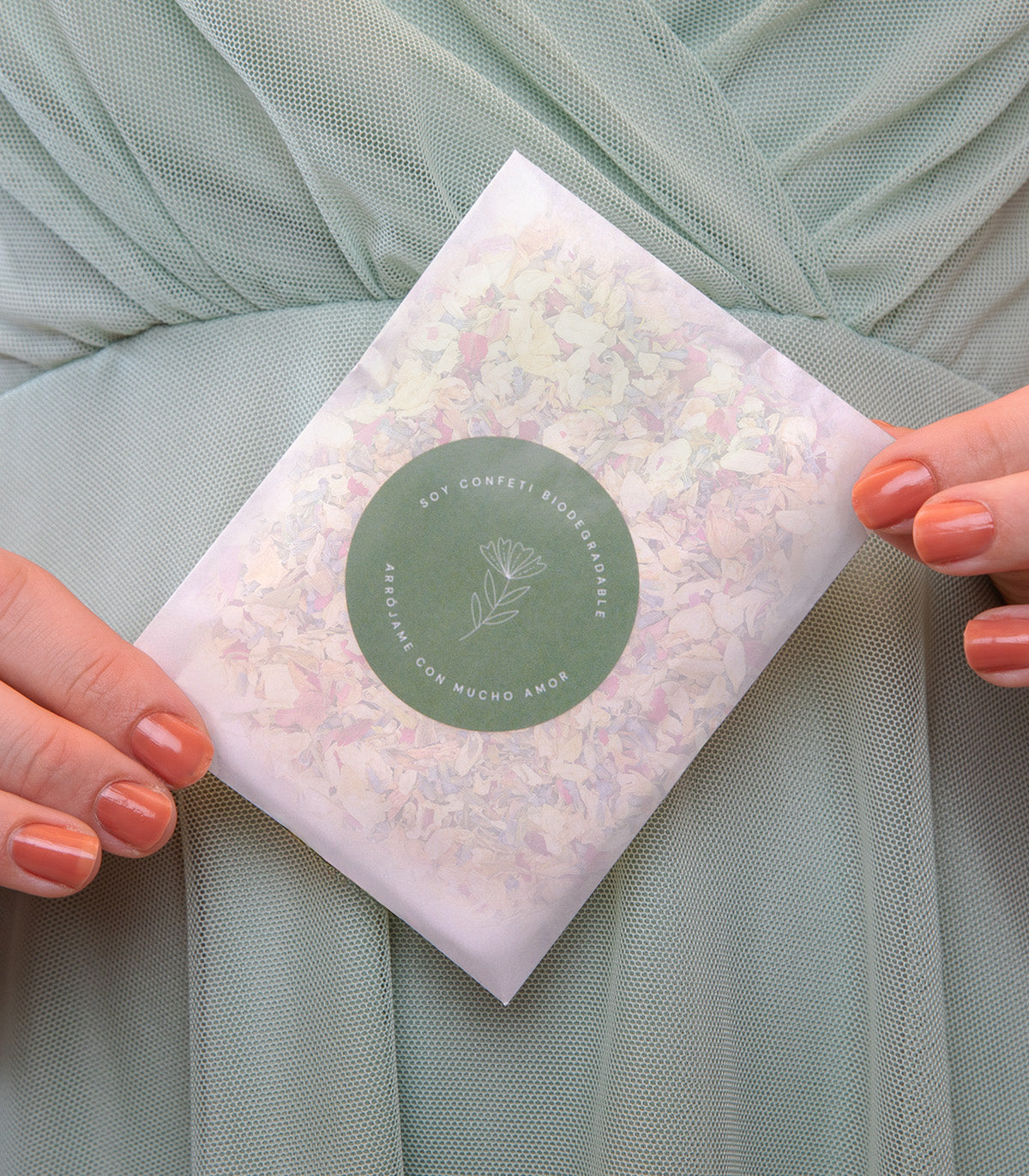 Sobre de confeti biodegradable Elegance para boda