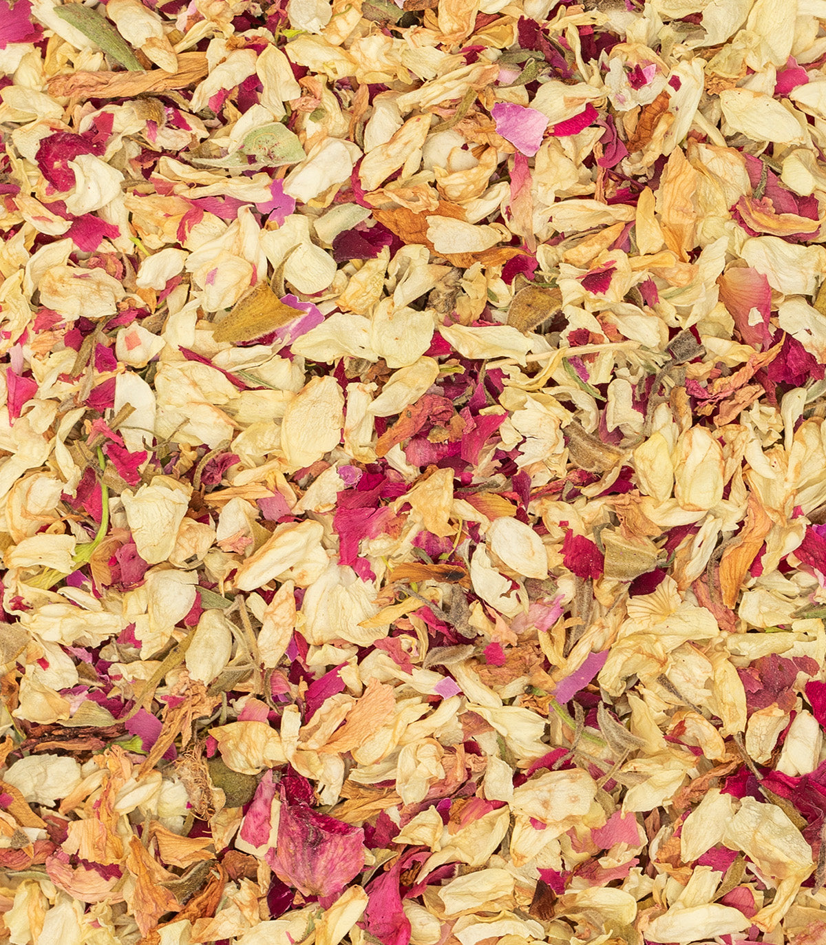 Detalle de los pétalos del confeti biodegradable Jasmine