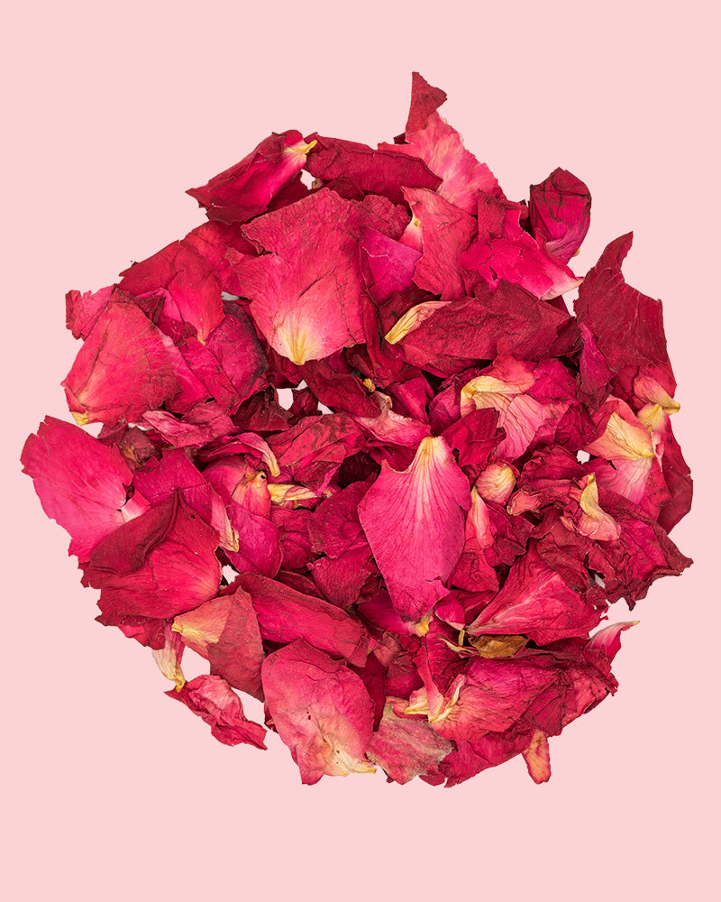 Mazo de pétalos de rosa seca para confeti biodegradable